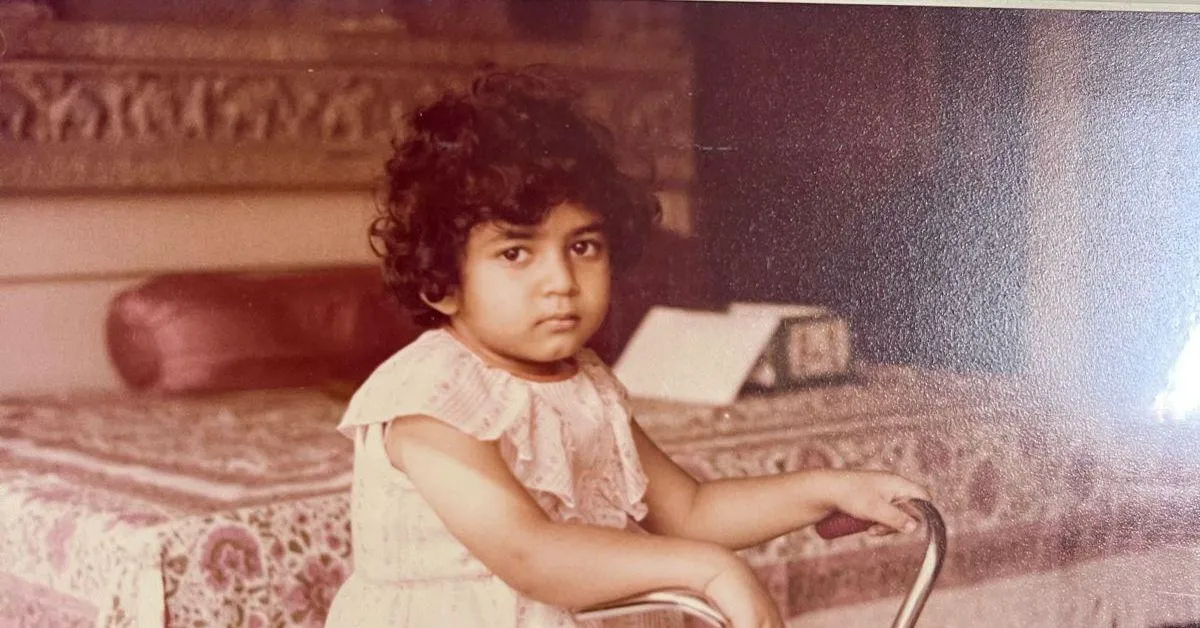 Mansi Poddar as a child.