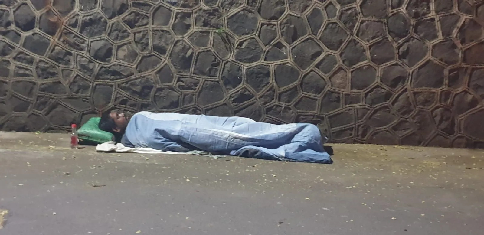 A sleeping bag made by Project Jeans 