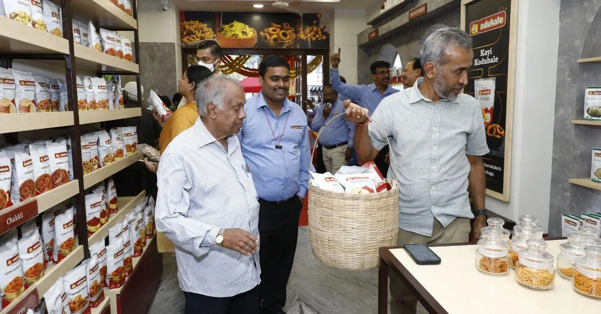 At an Adukale outlet in Old Bengaluru