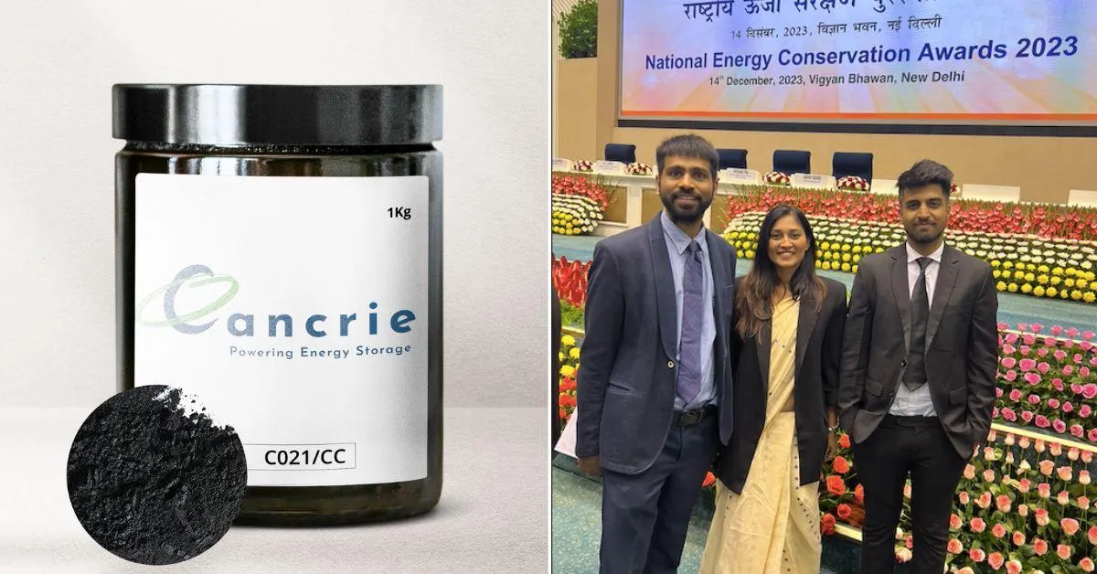 In 2023, Cancrie was also awarded the National Energy Efficiency Innovation award by the Bureau of Energy Efficiency, Ministry of Power.