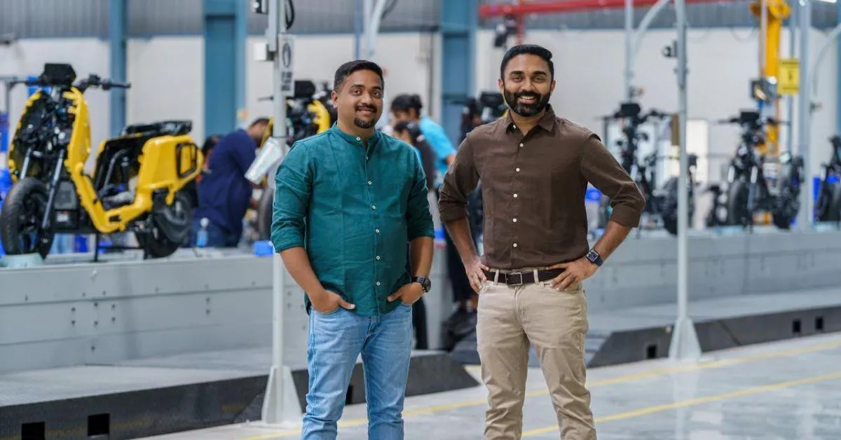 Vipin George and Arvind Mani, founders of River. 