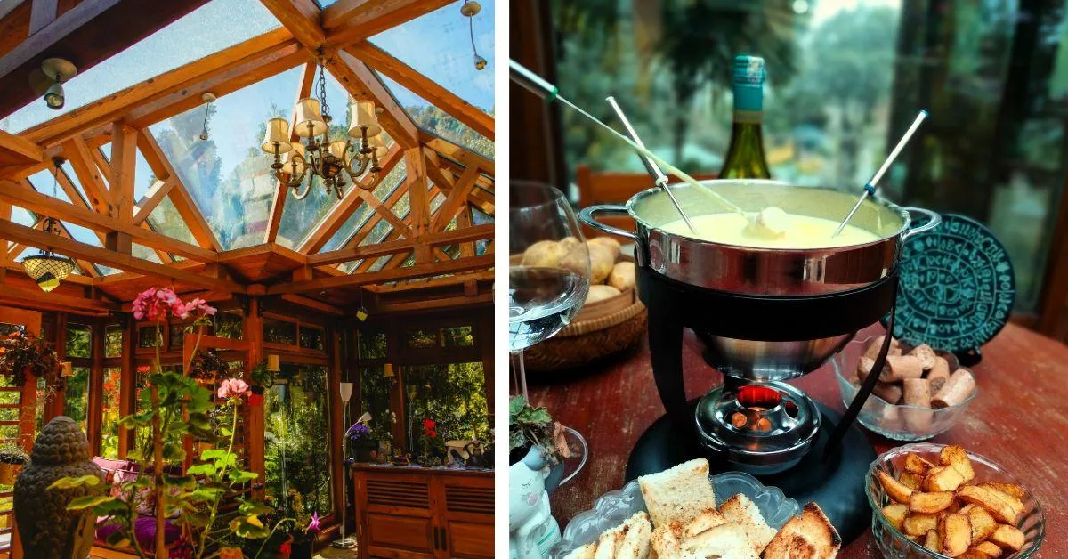 The retreat offers global cuisines to their guests. 