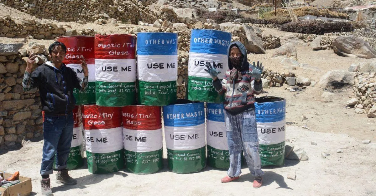 The influx of tourists in Ladakh generates a lot of thrash that the conversancy is trying to recycle and reduce through their efforts