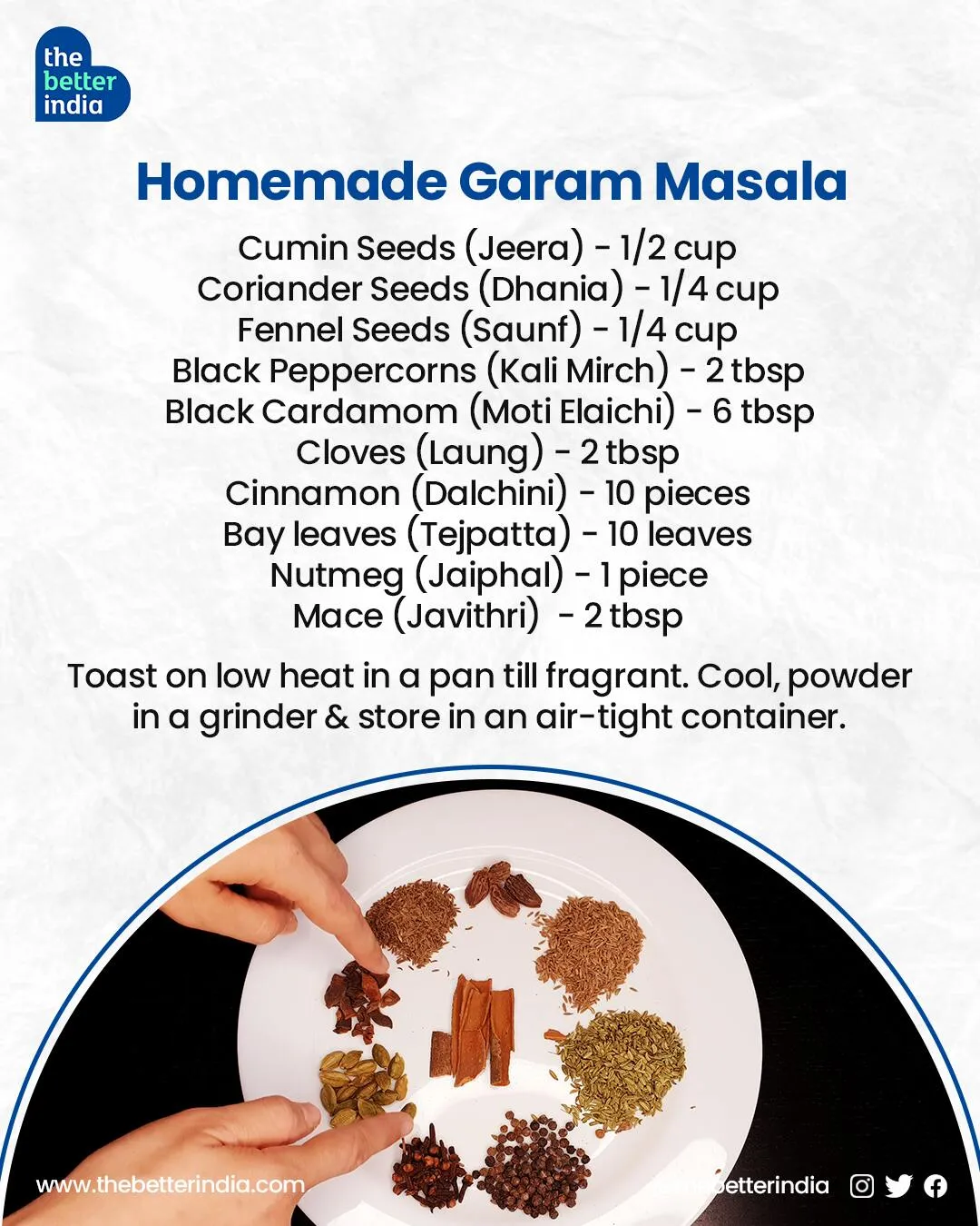 homemade garam masala recipe