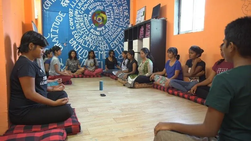 Kranti runs it's own school for the girls