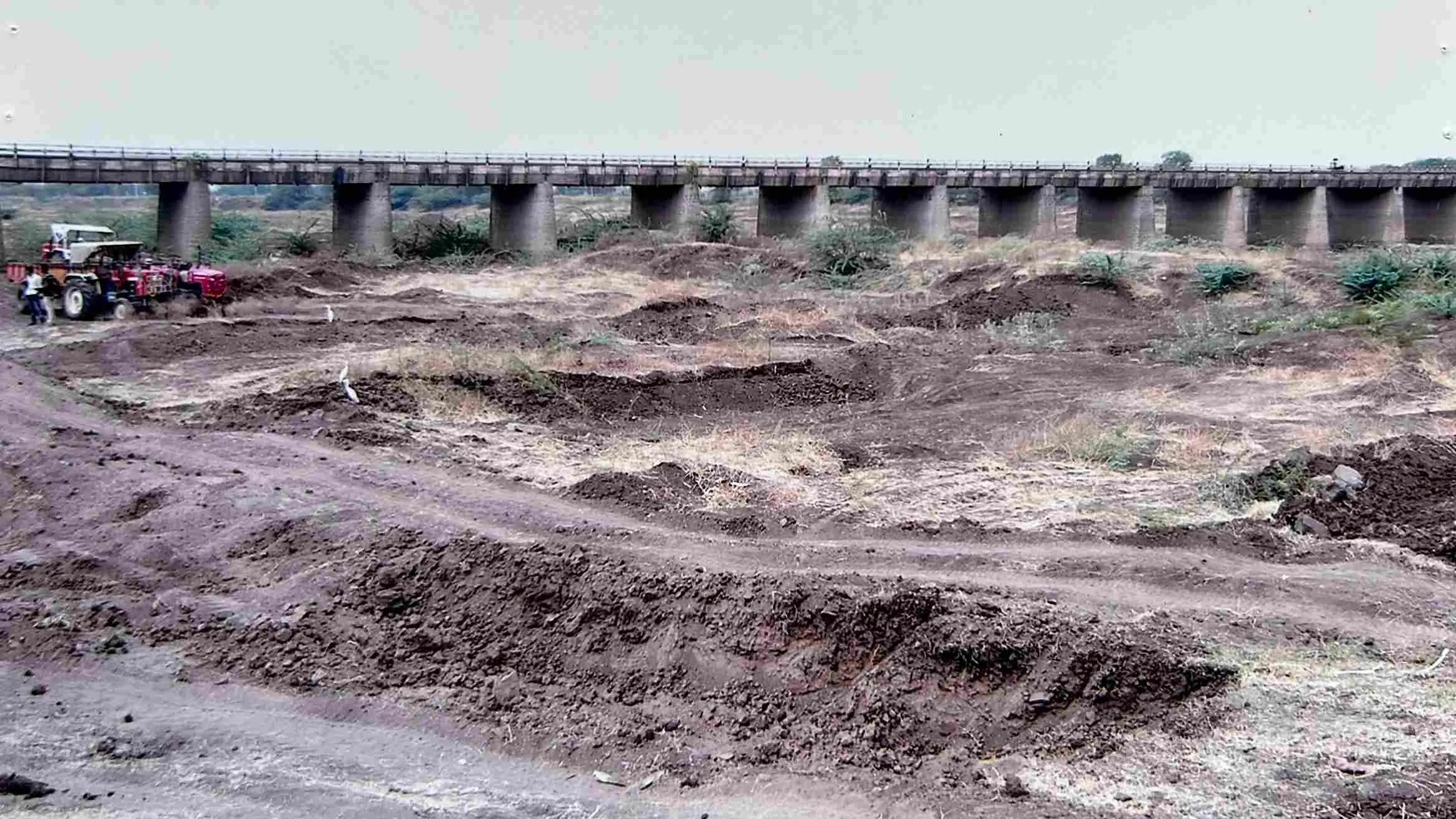 The state of the river before its rejuvenation.