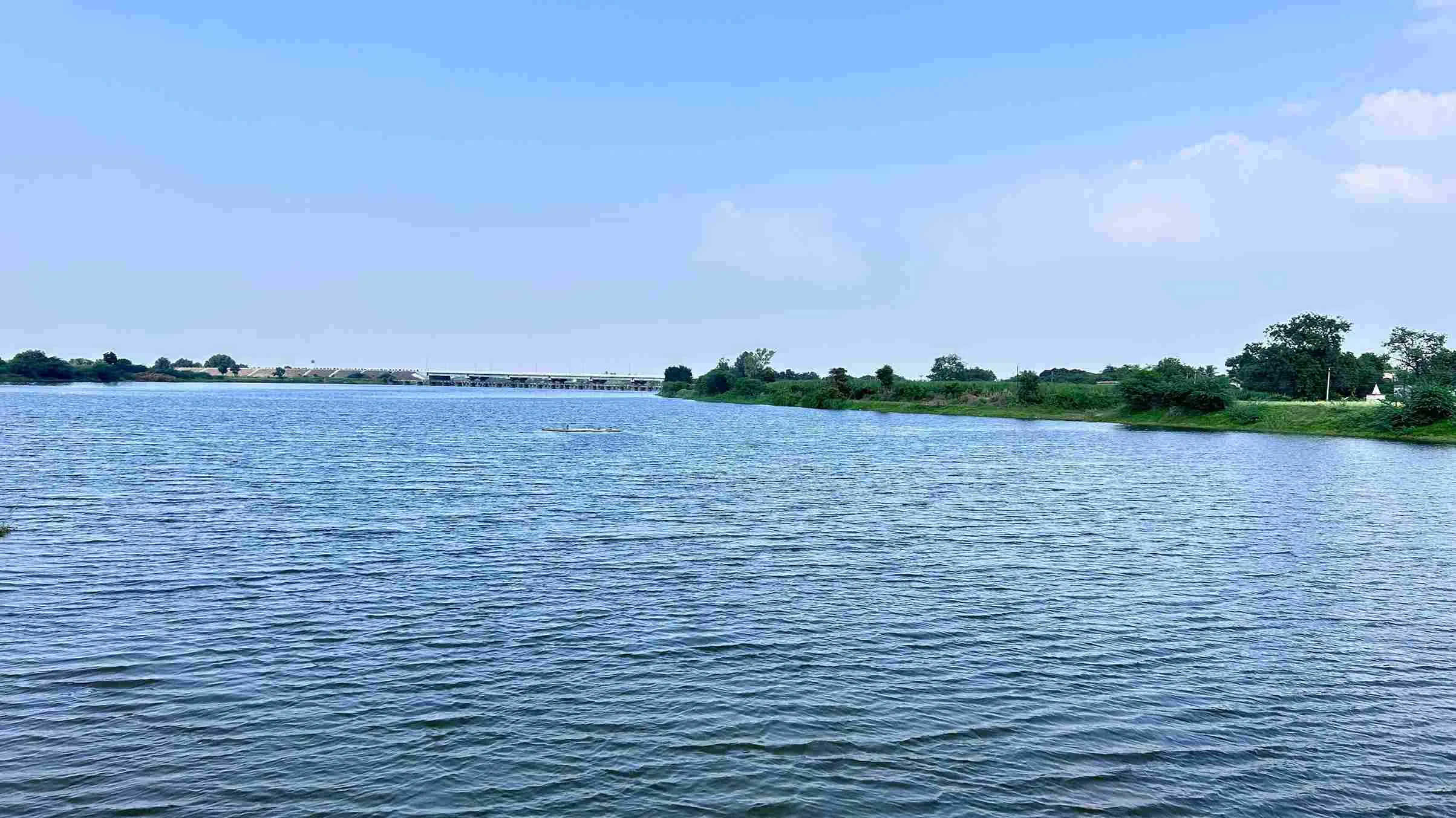 The Manganga river now, after being restored to its former glory.