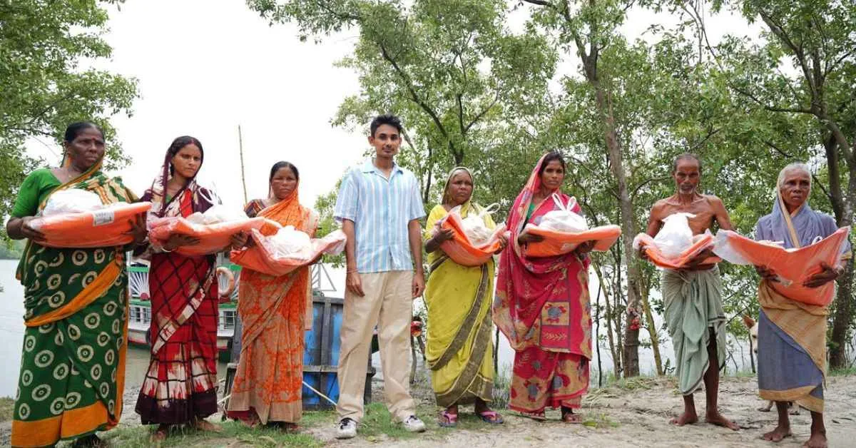 Ayush Sarda has conducted a mangrove plantation drive in the Sundarbans. 