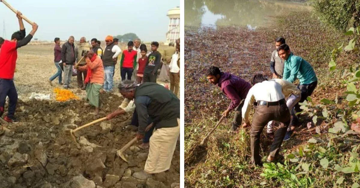 Rambabu Tiwari's pond revival projects are targeted at mobilising community efforts.