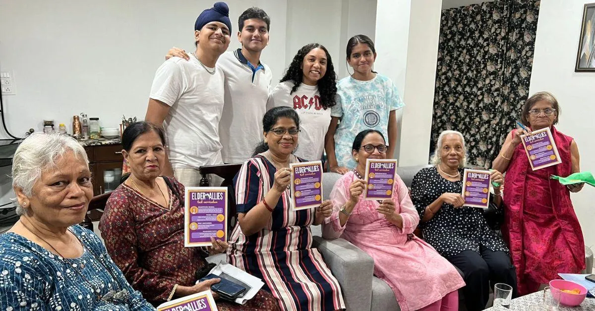 Nikhil leads 'Elder Allies' that helps senior citizens with understanding technology and the basics of the digital world