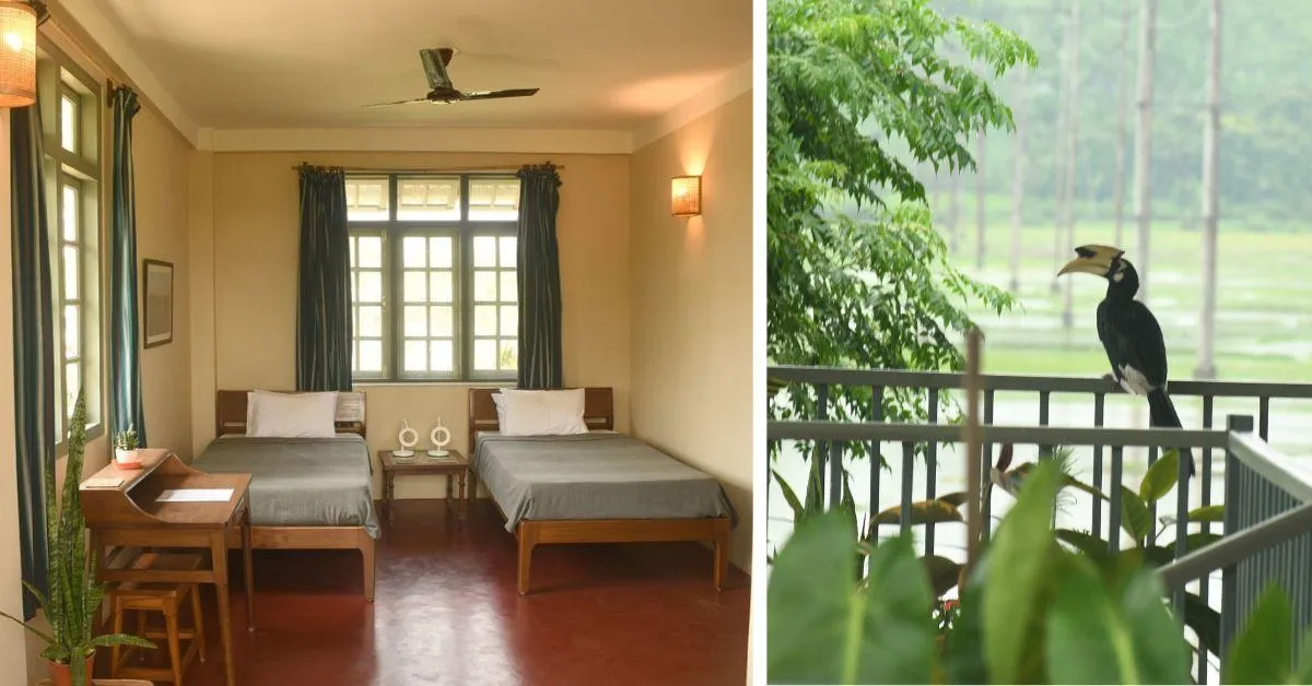 The Medini Homestay is made out of bamboo, mud, wood and cow dung along with a small percent of concrete 