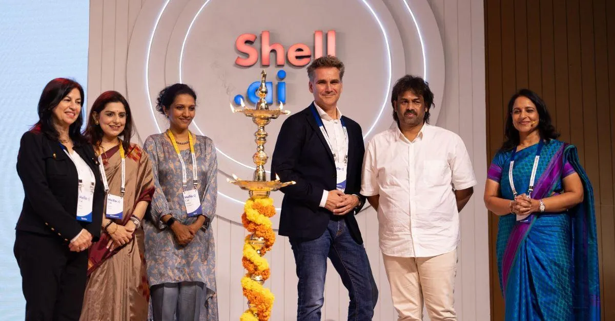 L-R: Selda Gunsel, CTO, EVP - Technology, Shell, Latika Taneja, Head of Corporate relations, Shell India, Pratibha Priyadarshini, VP – HR, Shell India, Robbert Van Rutten, EVP, IDT, CIO, Shell, Madhu Bangarappa. Minister for Primary & Secondary Education & Mansi Tripathy, Country Chair, Shell India</p>
<p>