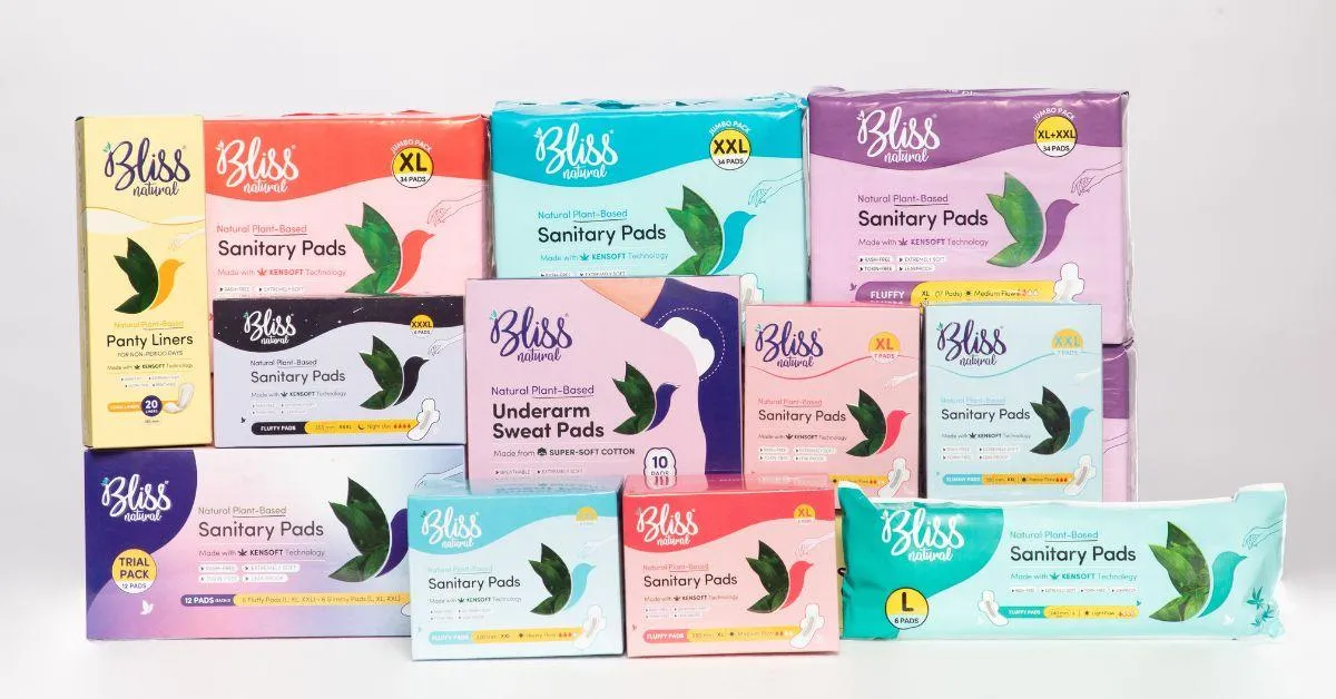 Bliss Naturals focuses on promoting rash-free and comfortable periods for women.