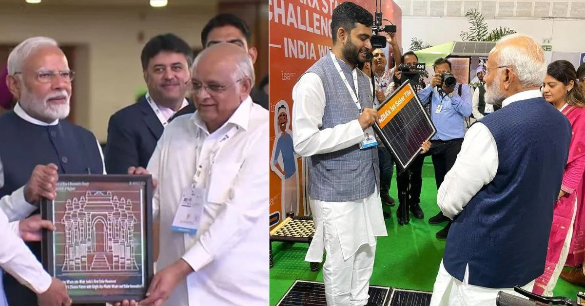 Recently, Shani met PM Narendra Modi and presented the innovative solar tile to him. 