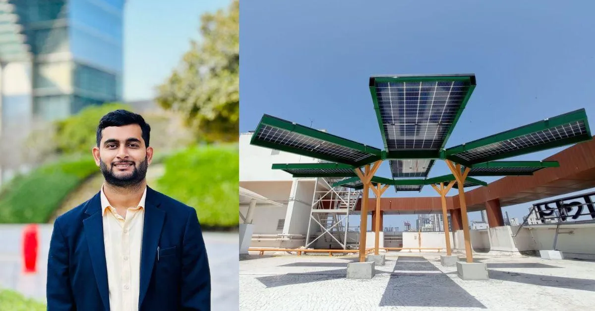 Shani's innovative solutions include solar trees, gazebos, and solar tiles made from single-use plastic waste.