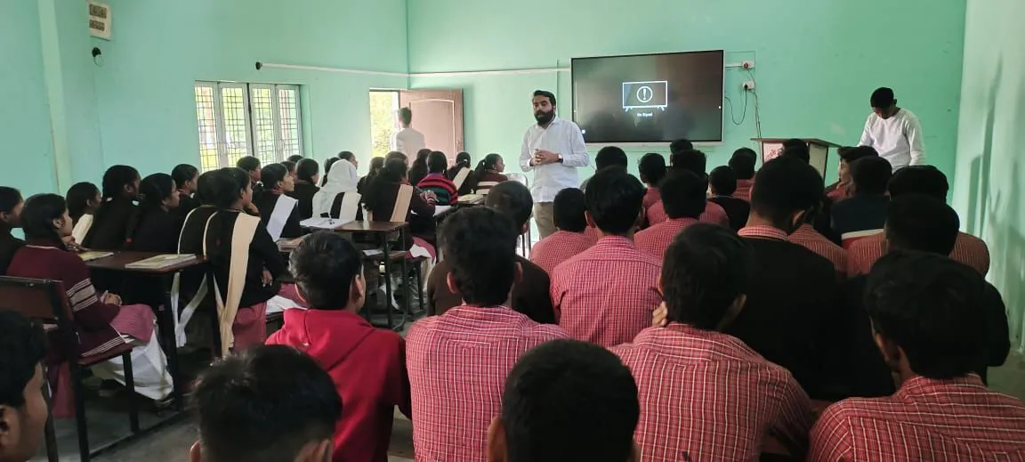 Sundaram educates the youth about taking care of the rivers and their surroundings