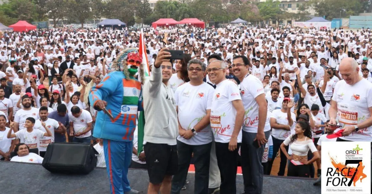 The Racefor7 is an annual marathon that is conducted by Organization for Rare Diseases India across 20 cities to amplify awareness around rare diseases 