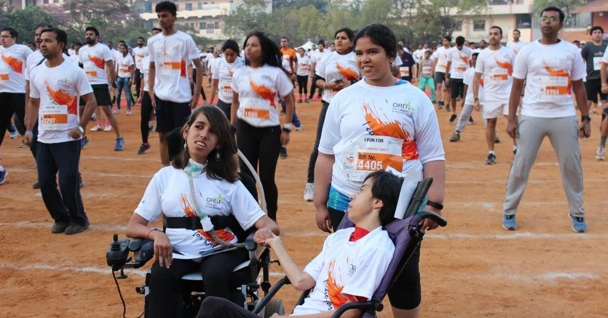Nidhi Shirol (L) was India's first Pompe patient and her experience inspired her father Prasanna Shirol to start advocating for rare diseases 