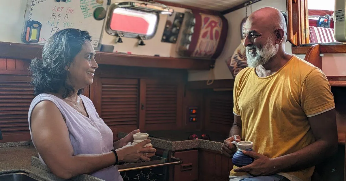 Capt Gaurav Gautam and Vaidehi have had some hair-raising adventures while sailing across the world on their boat Reeva