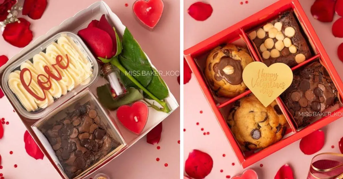The Ernakulam business delivers chocolate brownies across India and has a selection of Valentine's Day hampers to choose from