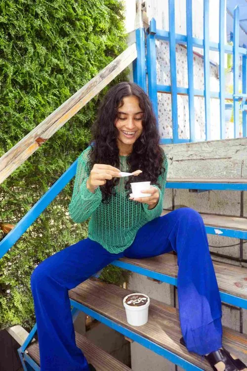 Harshita uses social media to market her Greek yoghurt