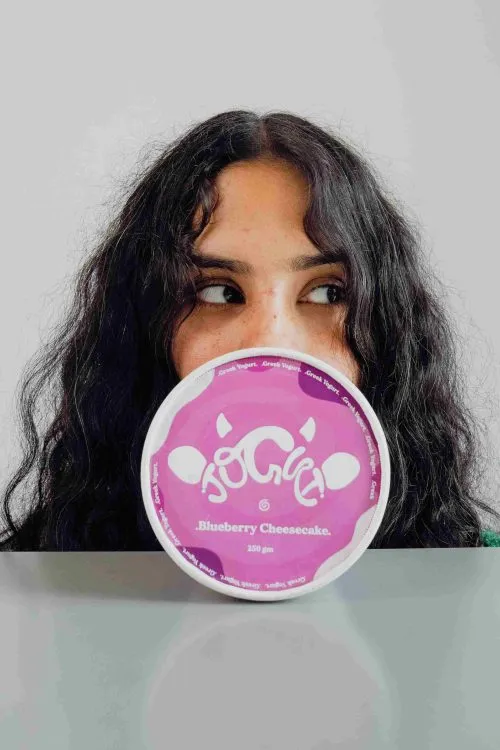 Jogurt is packed in paper cups because the entrepreneur believes in sustainability