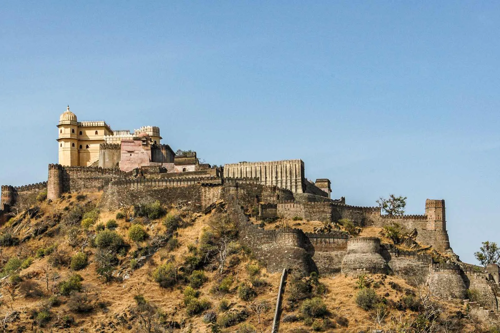The Kumbhalgarh Fort is overshadowed by famous forts like Amber Fort and Mehrangarh