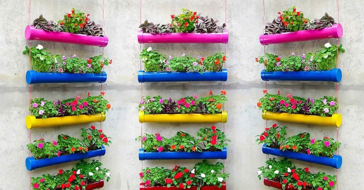 PVC pipe planters