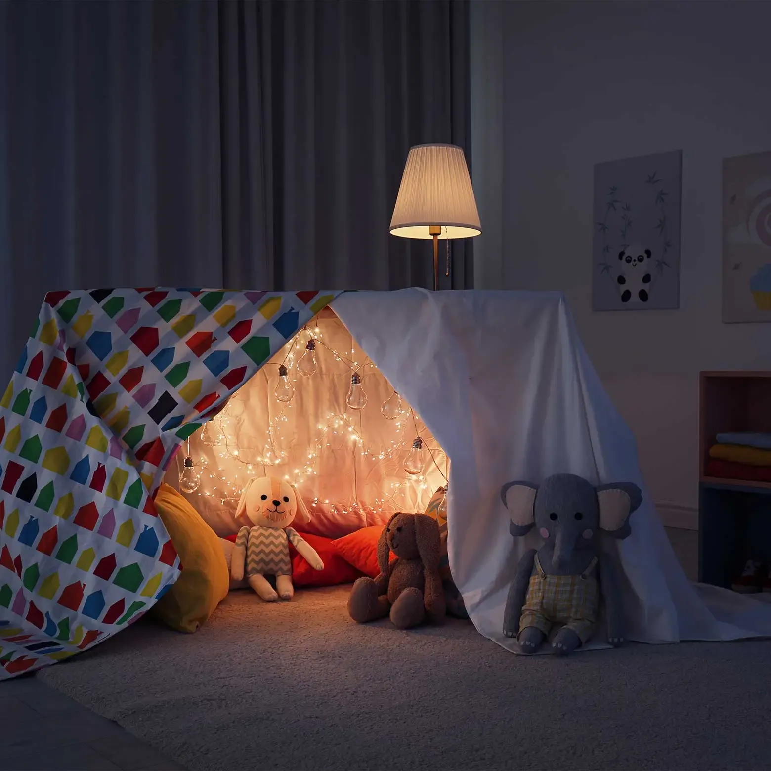 Turn any space into a magical camping night!