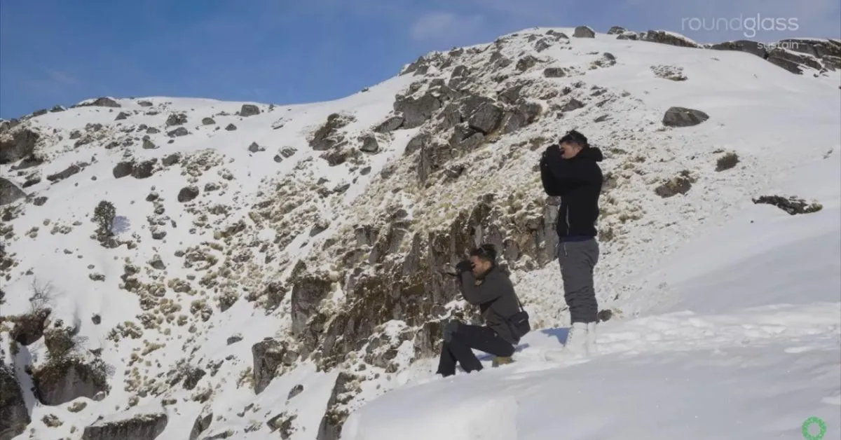 Neha and her team braved the snow of the Himalayas in order to track the musk deer and learn more about its habitat,