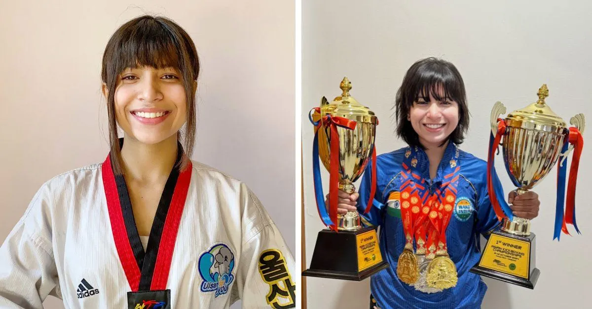 shraddha with her medals