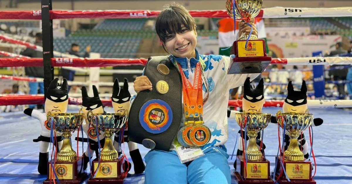Shraddha with her achievements