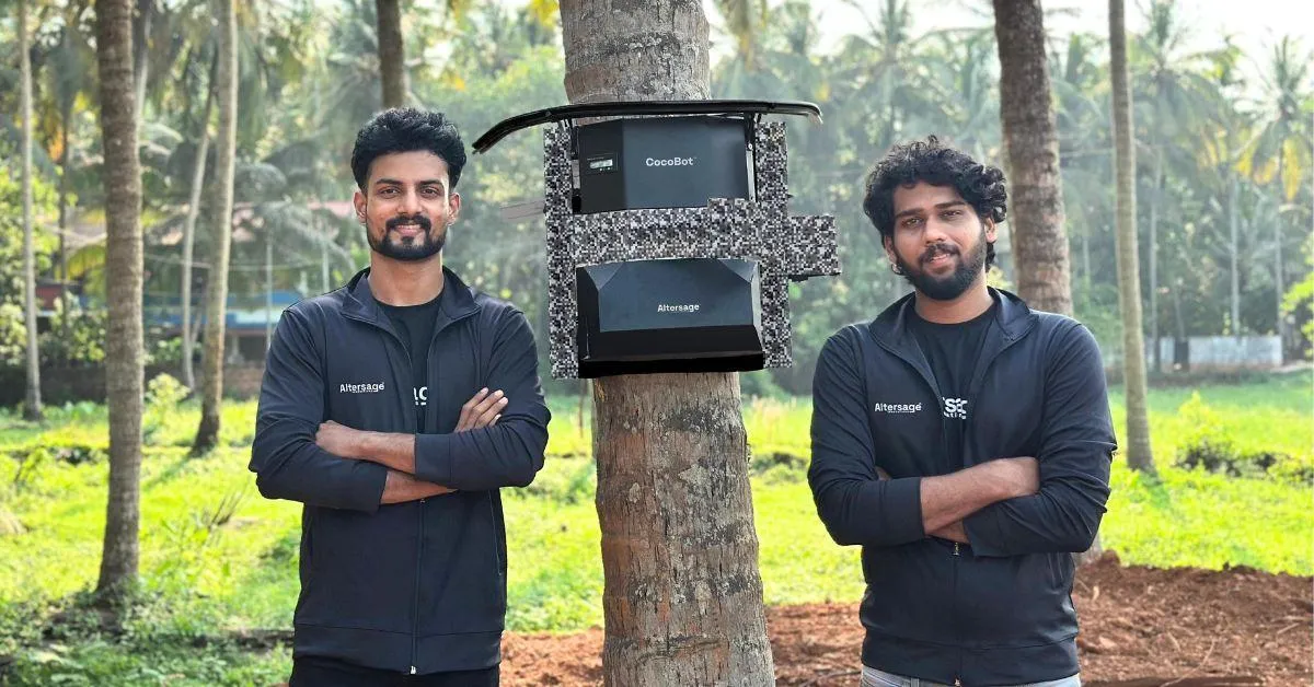 Ashin and Gokul with Coco-bot