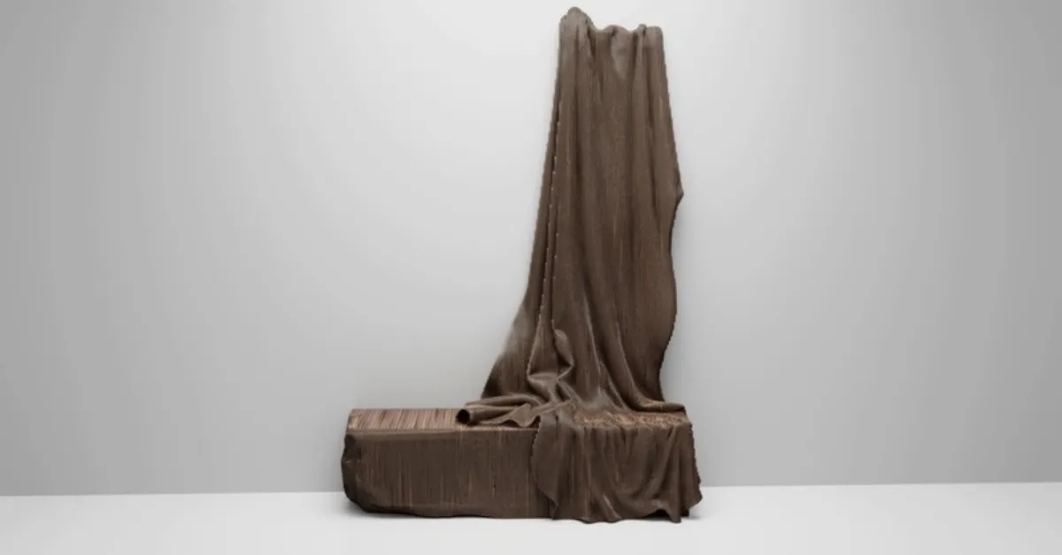 Installations like ‘Whispering Drape’ reinterpret everyday waste into flowing, fabric-like visual statements.</p>
<p>