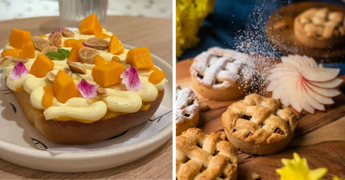 The  menu at The Bread Bar includes classics such as quiches, pastries, and other bakes,
