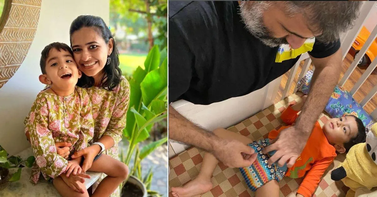 Sonika says cloth diapering her son was the starting point of her journey towards a low waste lifestyle. 