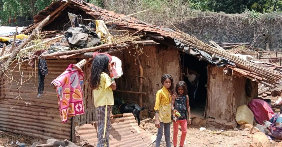 The homes across the villages of Mulshi are made with wood and mud and are on the verge of dilapidation, allowing heat to enter in the summer 