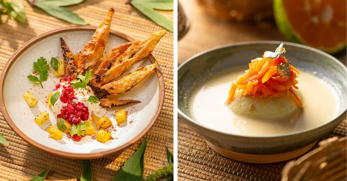 The ambaadi (L) and the angoori rabdi are some classics on the Palaash menu 