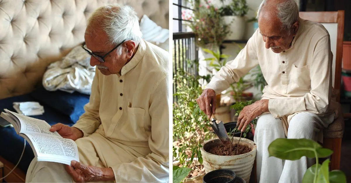 Gardening and self-reflection form a major part of Dr Bankey Lal Sharma's routine 