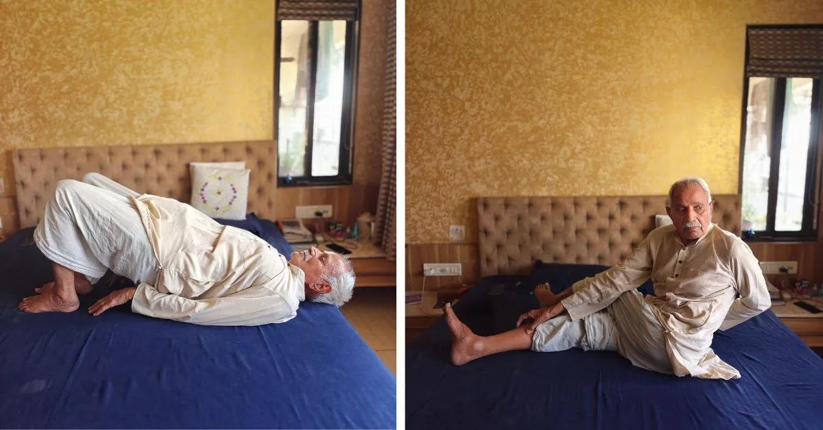 Dr Bankey Lal Sharma loves his morning routine where he combines yoga and meditation to stay fit mentally and physically at the age of 95
