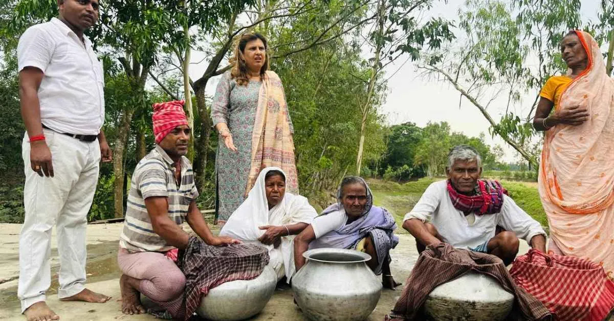 The women of the Sundarbans are earning enough form fish farming and goat rearing to sustain themselves and their families 