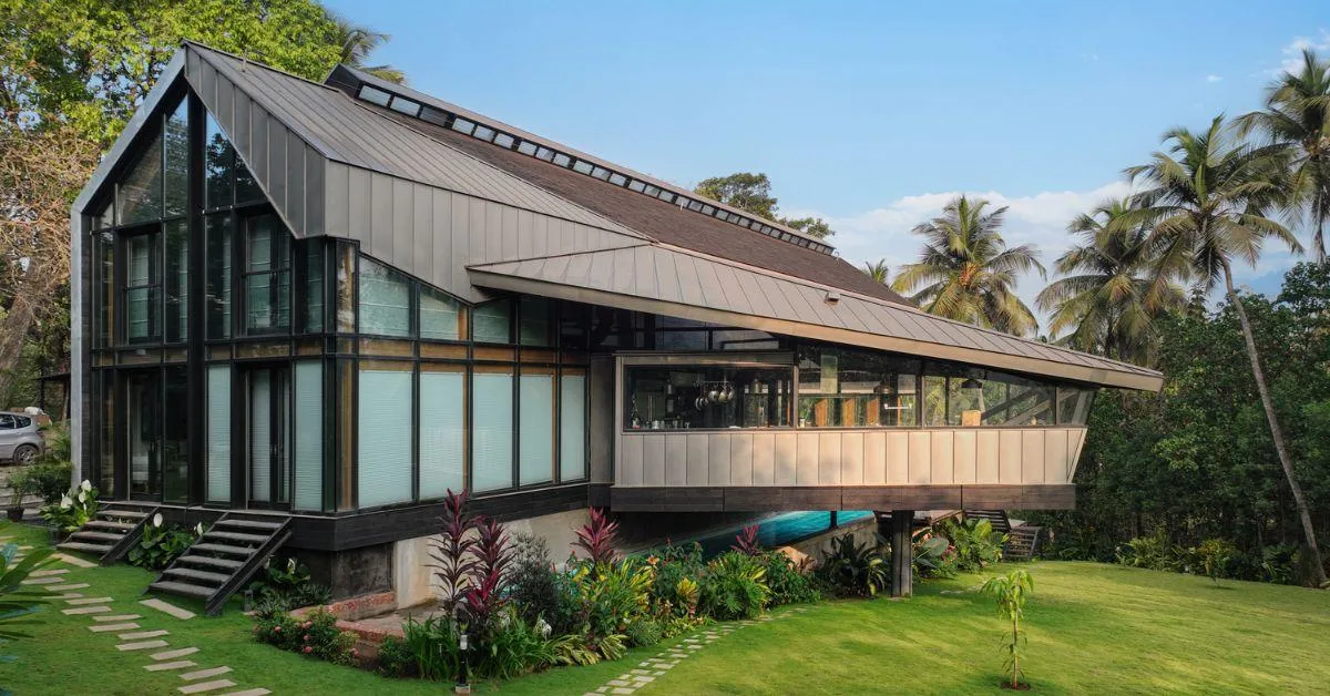 The Timber Residence in Vagator, Goa is one of the first residences in India built using glulam