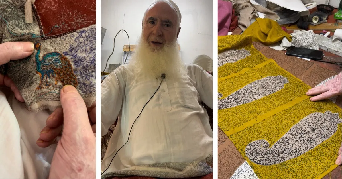 “Peacocks, almonds, lakes — the ideas come on their own,” says Khan. Every motif in his shawls carries a piece of Kashmir’s natural beauty.</p>
<p>