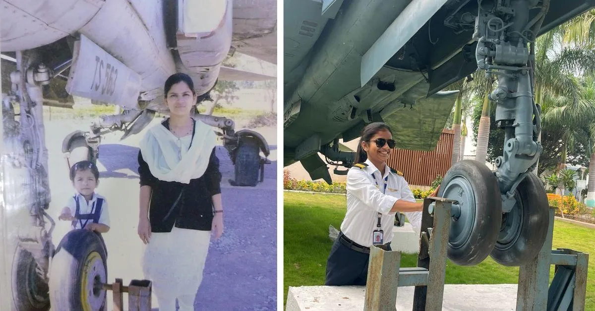 Samaira's childhood picture with her mom