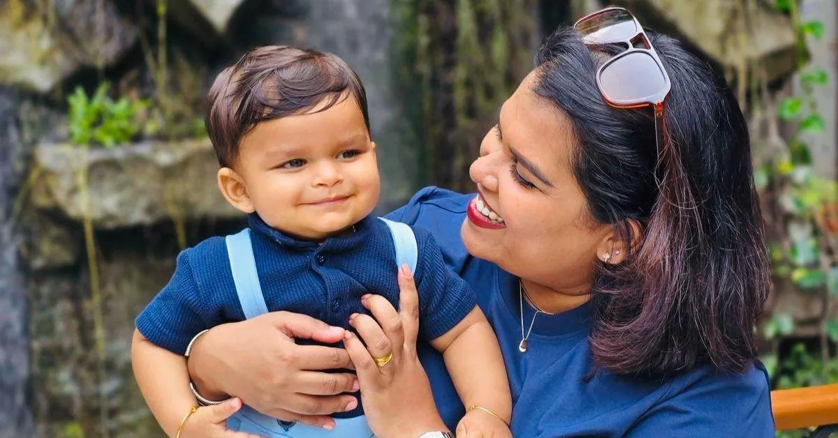 Cicillia with her son