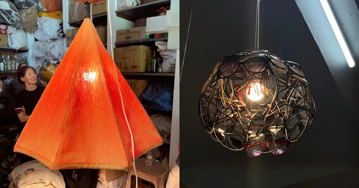 OK Upcycling Studio converts casually discarded items like sunglasses into lamps or other artsy pieces with utility.
