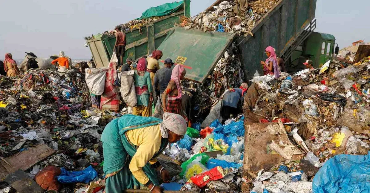 According to the Ministry of Environment, Forest and Climate Change, India currently generates 62 million tons of waste every year.. Picture source: World Economic Forum