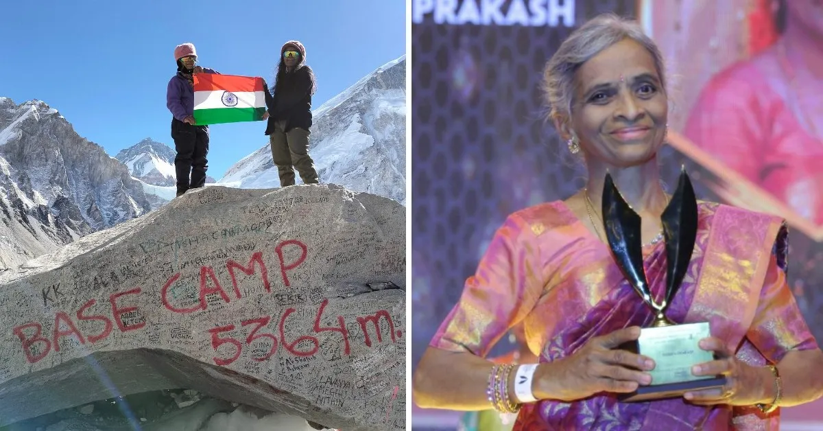 At 68, Pushpa trekked to Everest Base Camp — at an altitude of 18,000 feet.