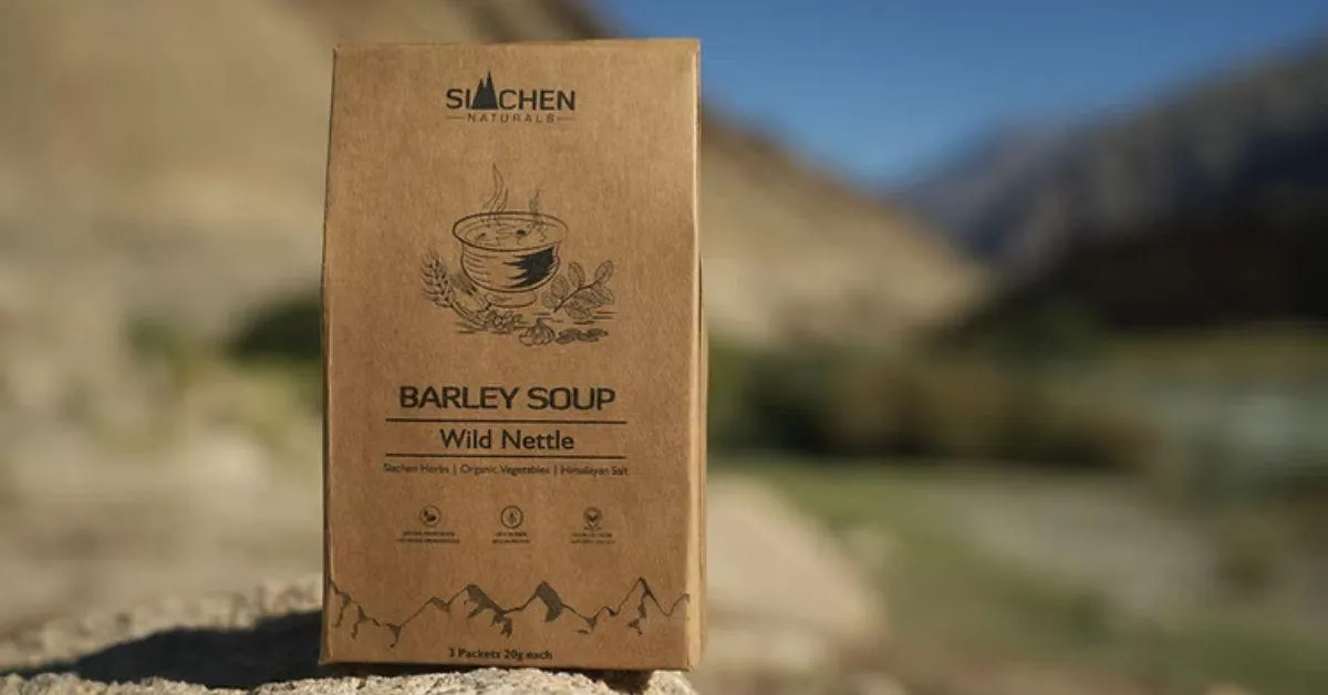 The wild nettle soup is one of the cult classics on the Siachen Naturals menu 