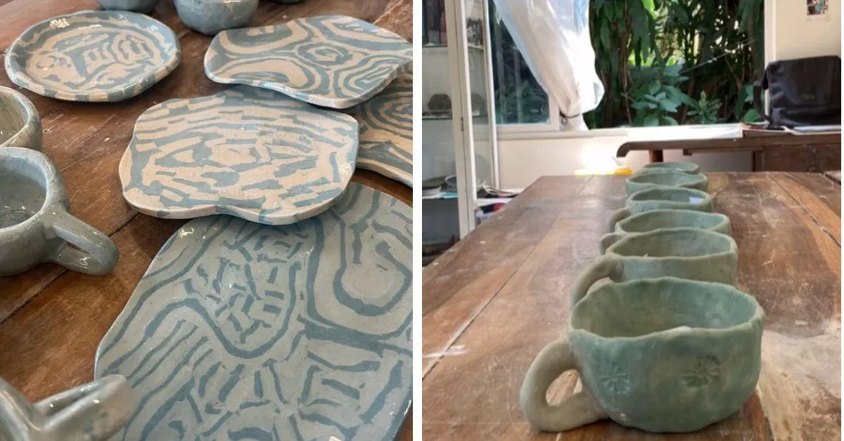 At The Pottery Lab in Mumbai, you'll learn how to make tea cups, plates and other items